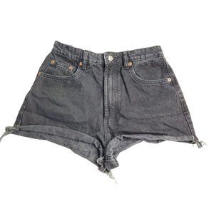 Zara Womens Sz 8 Cutoff Gray Denim Jean Shorts